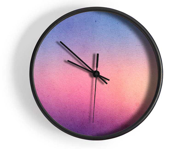 Royal Blue To Peach Fade Clock - Wallart-Direct UK