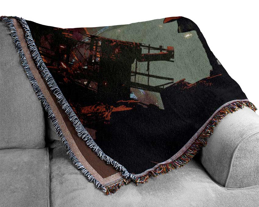 Broken Bridge Future Woven Blanket