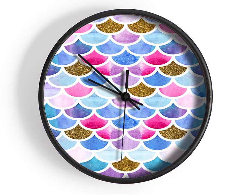 Mermaid Scales Clock - Wallart-Direct UK