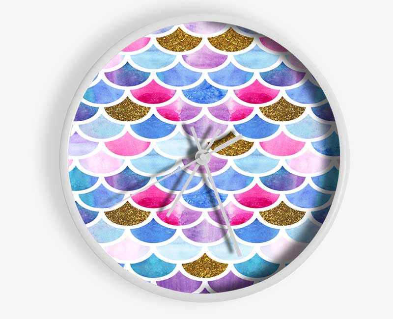 Mermaid Scales Clock - Wallart-Direct UK