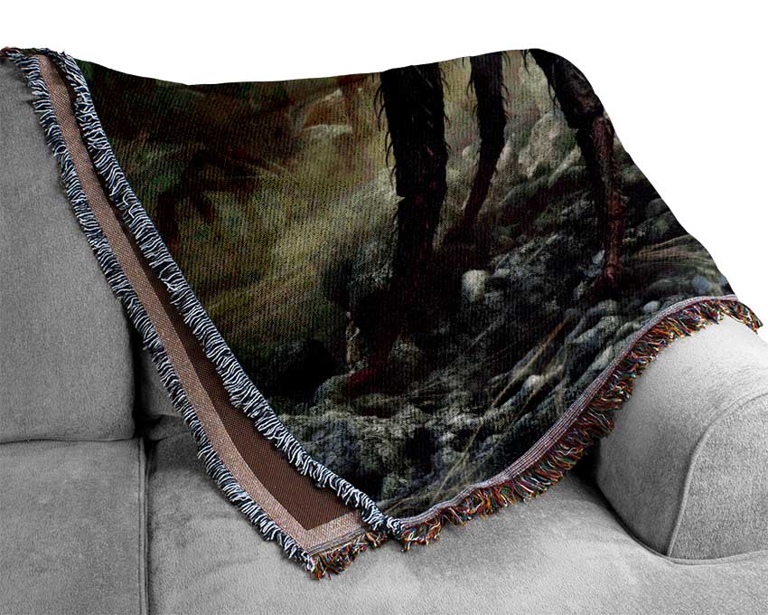 The Scary Tarantula Woven Blanket