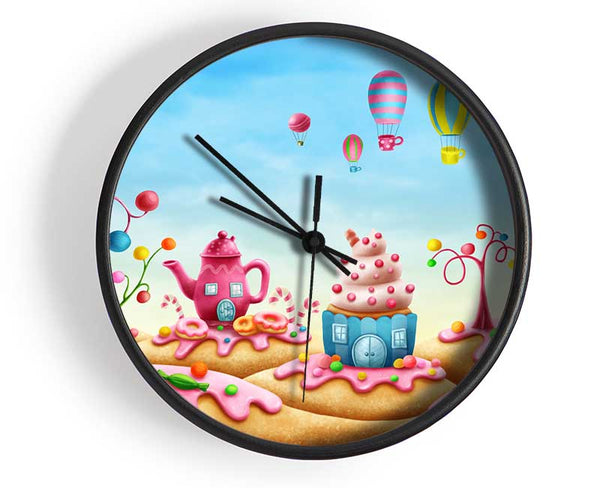 Cake Town Clock - Wallart-Direct UK