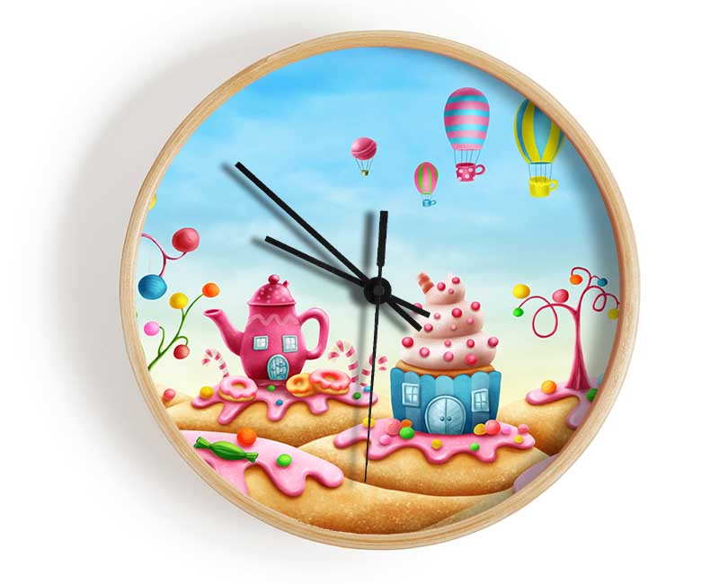 Cake Town Clock - Wallart-Direct UK