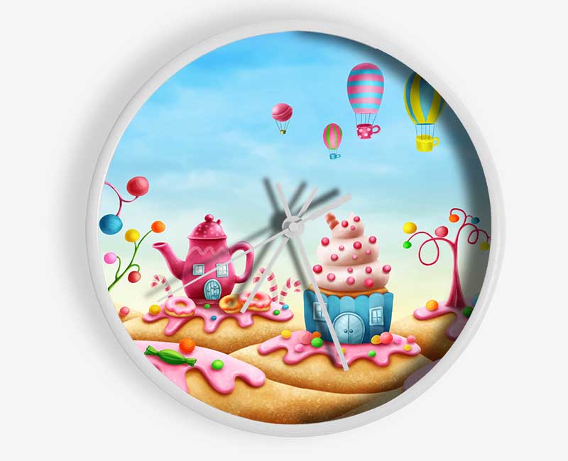 Cake Town Clock - Wallart-Direct UK