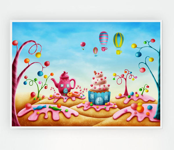 Cake Town Print Poster Wall Art