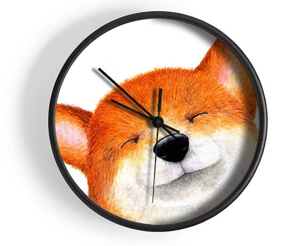 The Smiling Dog Clock - Wallart-Direct UK