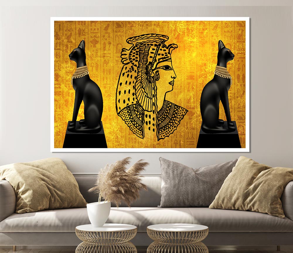 Egyptian Goddess Print Poster Wall Art