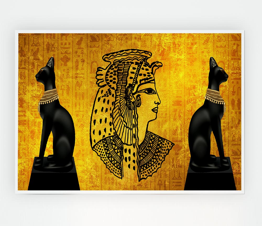 Egyptian Goddess Print Poster Wall Art