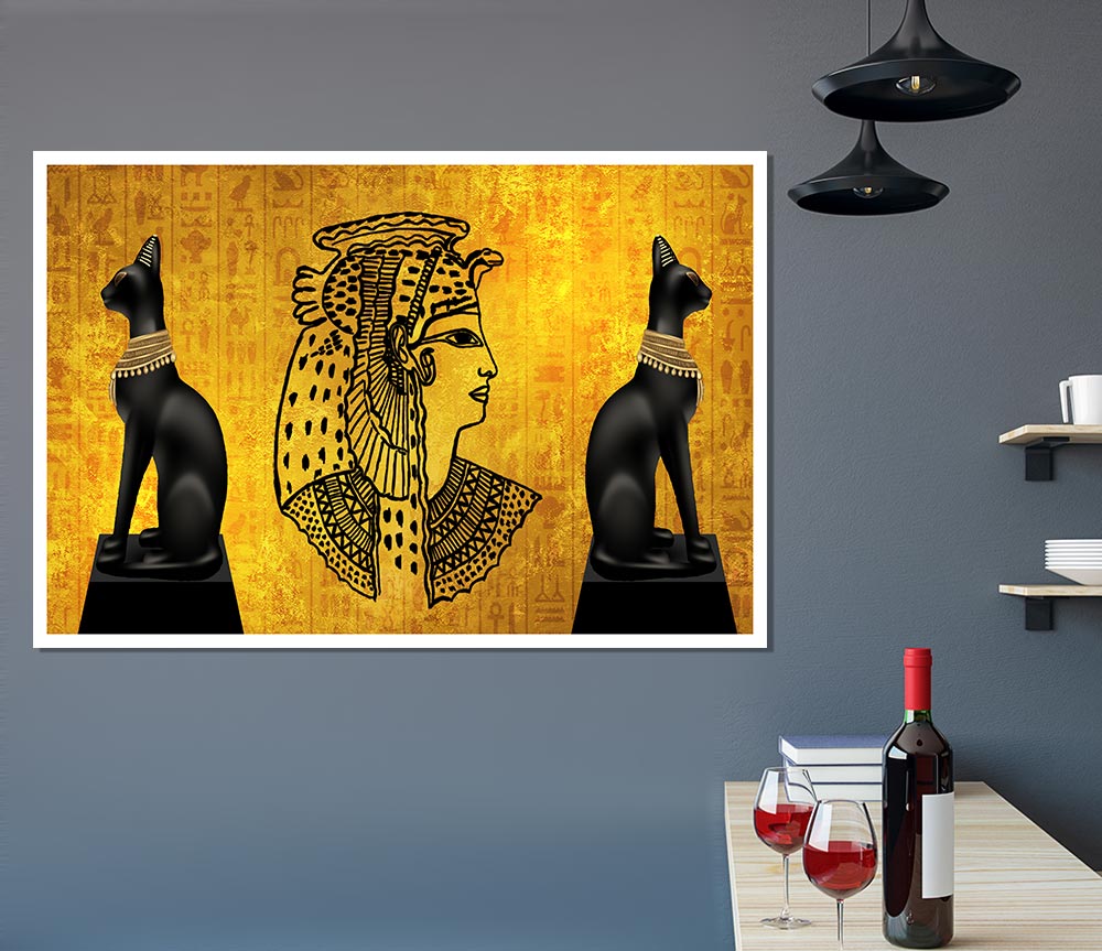 Egyptian Goddess Print Poster Wall Art