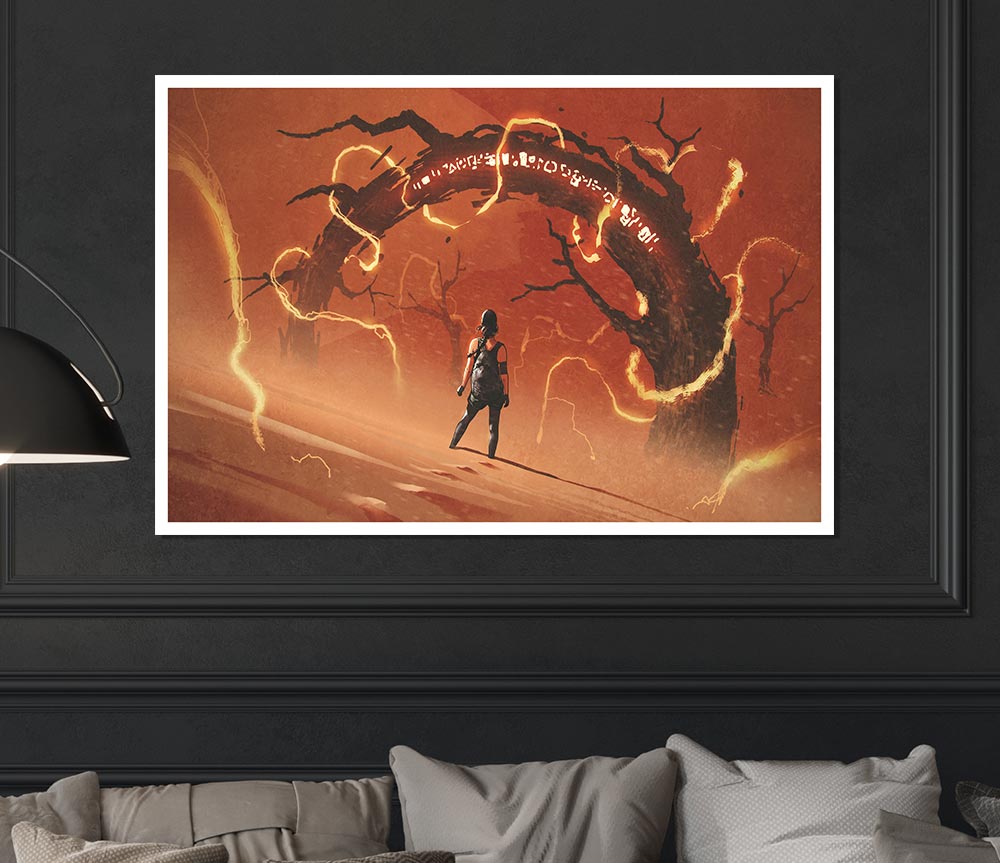 The Curved Evil Branch Print Poster Wall Art