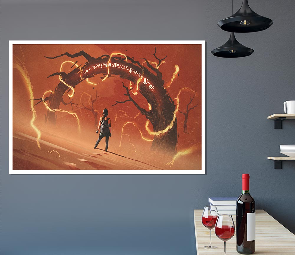 The Curved Evil Branch Print Poster Wall Art