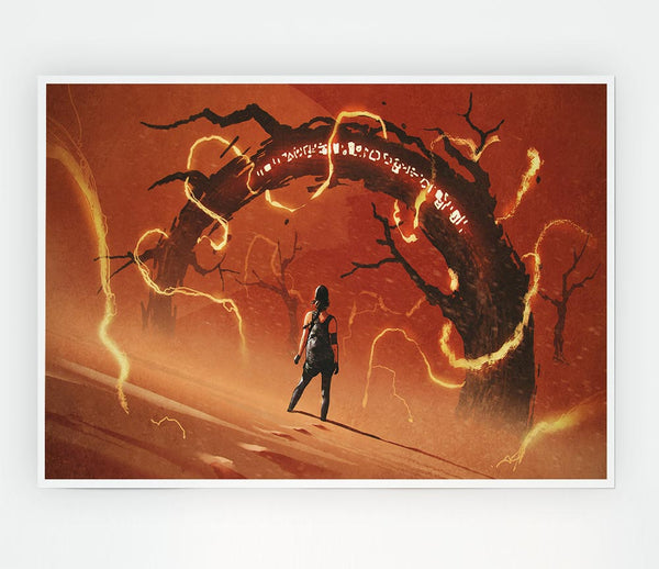 The Curved Evil Branch Print Poster Wall Art