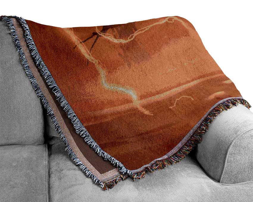 The Curved Evil Branch Woven Blanket