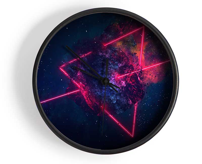 Triangle In Space Clock - Wallart-Direct UK