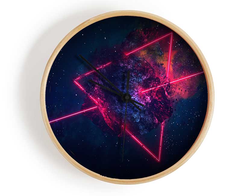 Triangle In Space Clock - Wallart-Direct UK