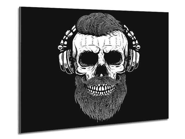 Dj Headphones Skull Beard