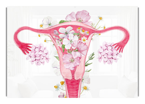 Florale weibliche Anatomie