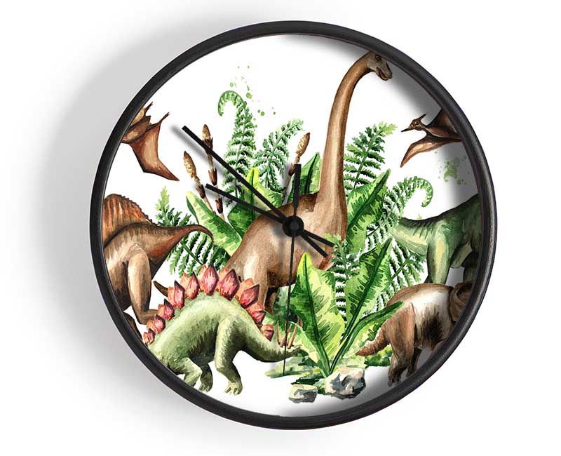 Dinosaur Crew Clock - Wallart-Direct UK