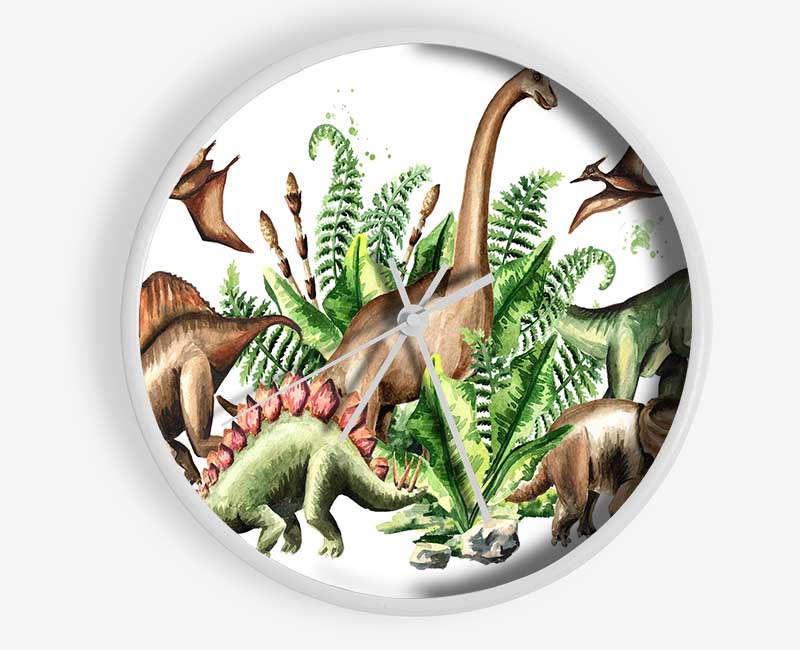 Dinosaur Crew Clock - Wallart-Direct UK