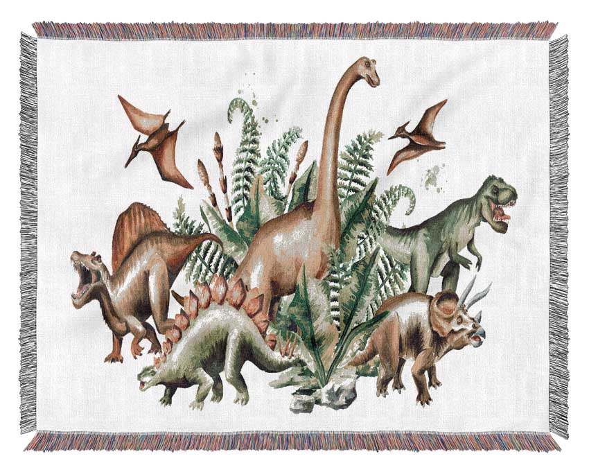 Dinosaur Crew Woven Blanket