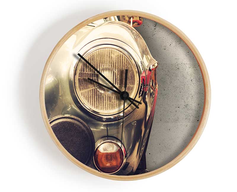 Close Up Classic Headlight Clock - Wallart-Direct UK