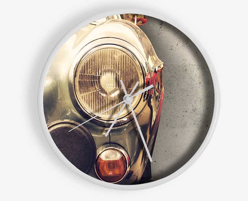 Close Up Classic Headlight Clock - Wallart-Direct UK