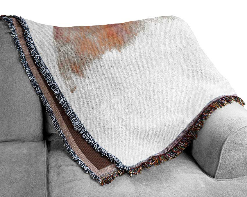 Violin Half Art Woven Blanket