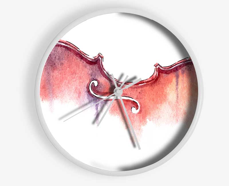 Violin Half Art Clock - Wallart-Direct UK