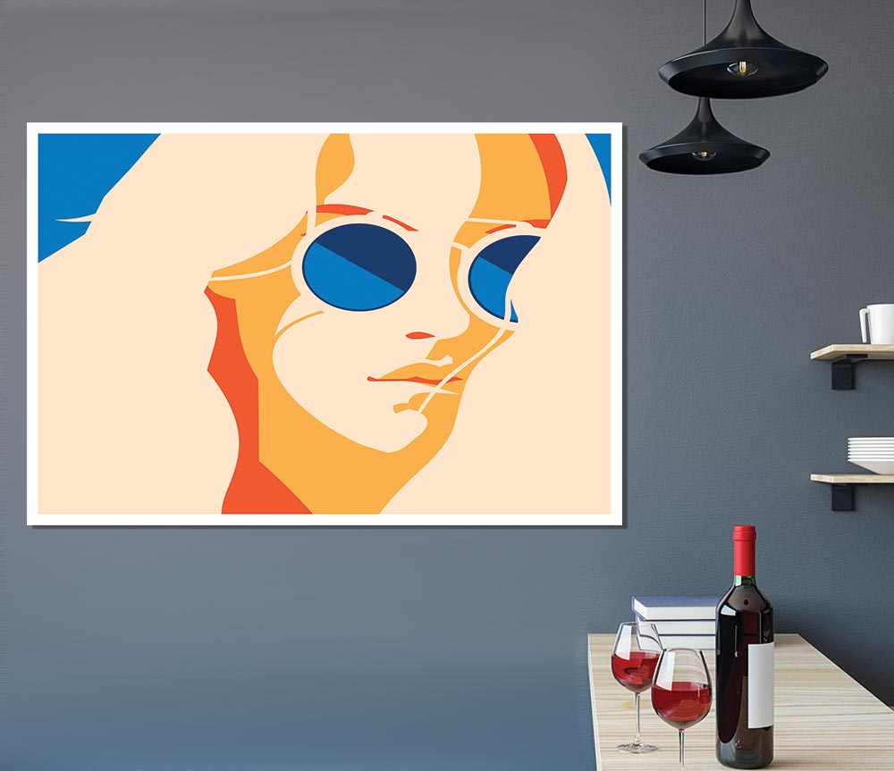 The Women With Glasses Print Poster Wall Art