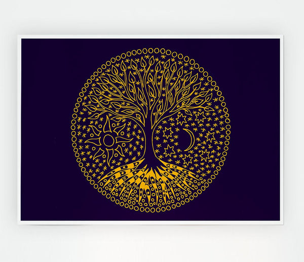 The Tree Of Life Emblem Print Poster Wall Art