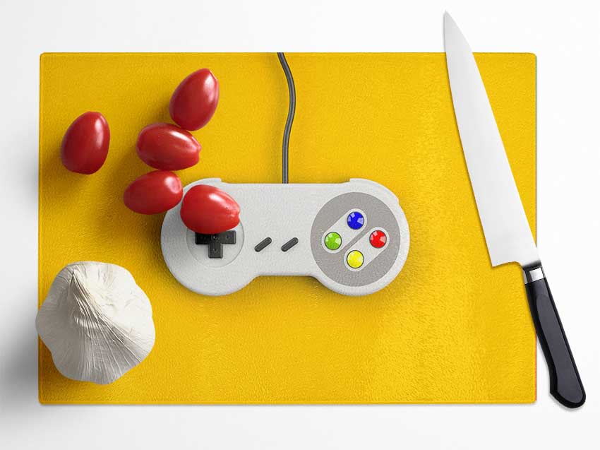 Gaming Controller Glass Chopping Board