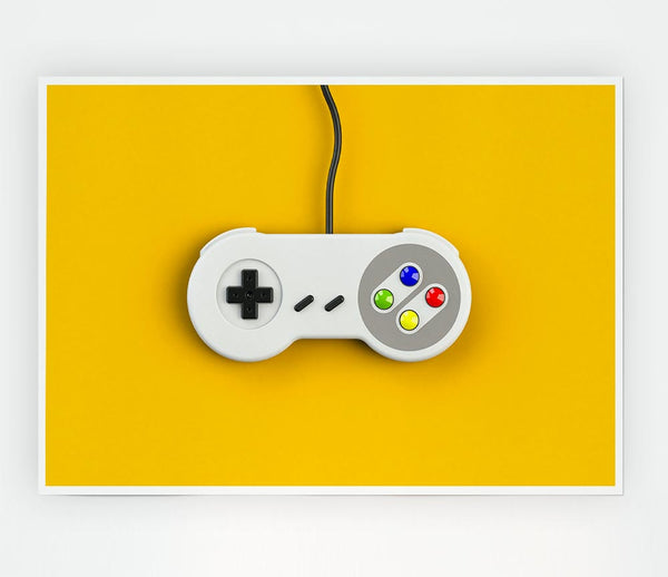 Gaming Controller Print Poster Wall Art