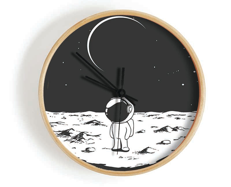 Little Space Man Clock - Wallart-Direct UK