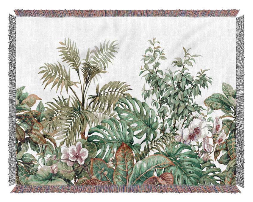 Summer Foliage Woven Blanket