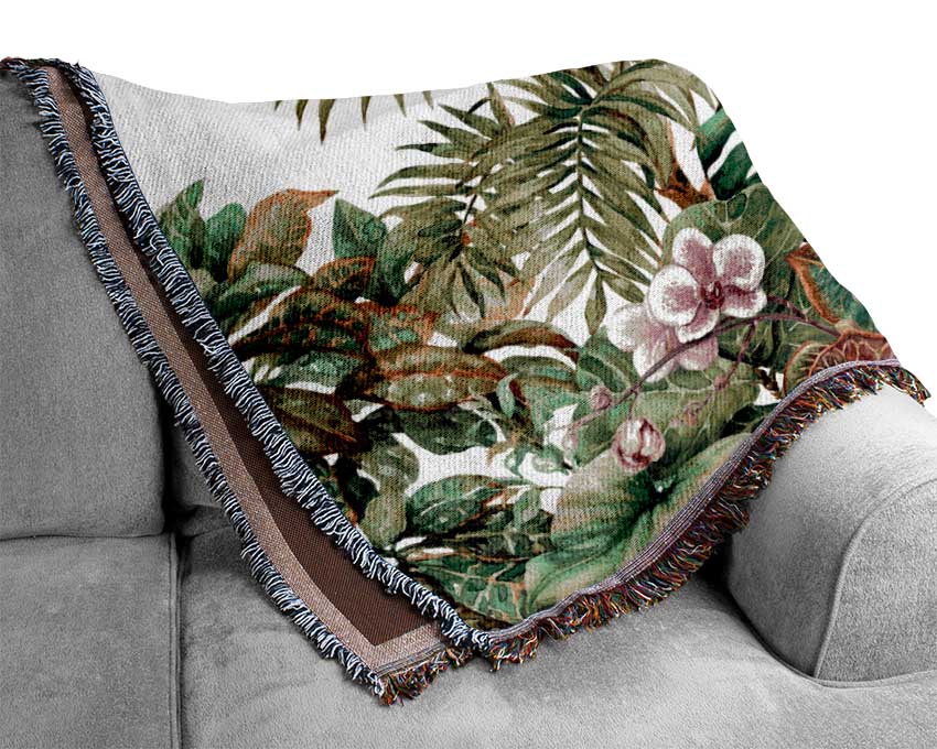 Summer Foliage Woven Blanket