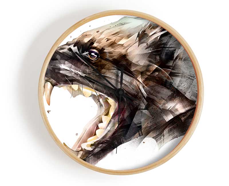 Hyena Head Clock - Wallart-Direct UK