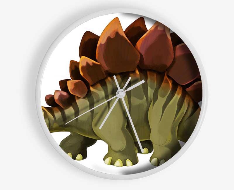 The Happy Stegosaurus Clock - Wallart-Direct UK