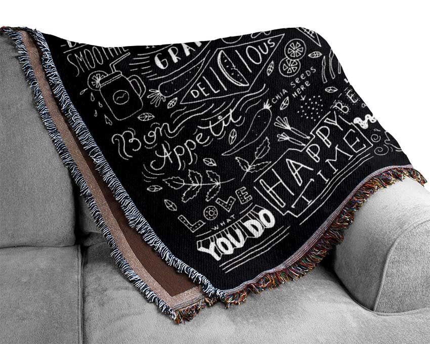 Vegan Good Mood Woven Blanket