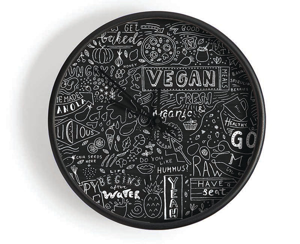 Vegan Good Mood Clock - Wallart-Direct UK