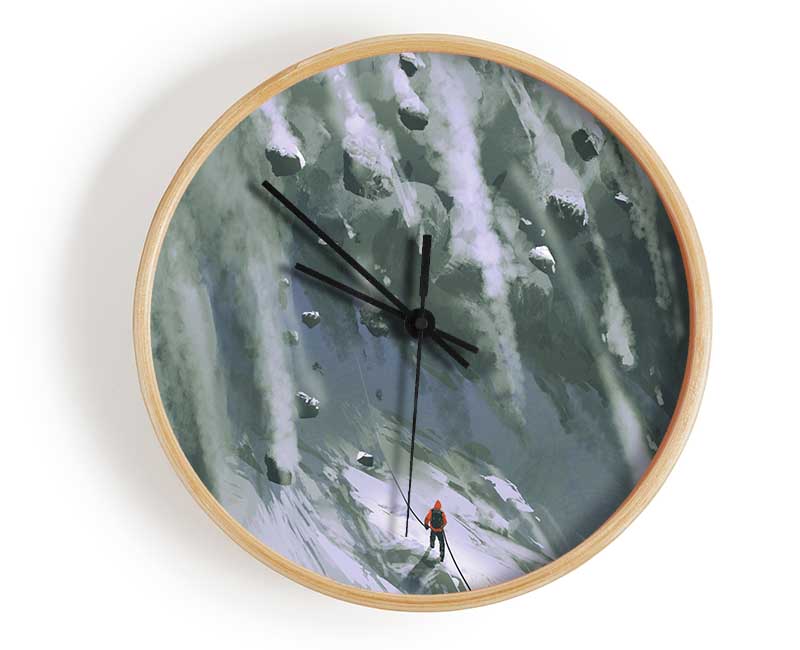 Avalanche Ski Clock - Wallart-Direct UK