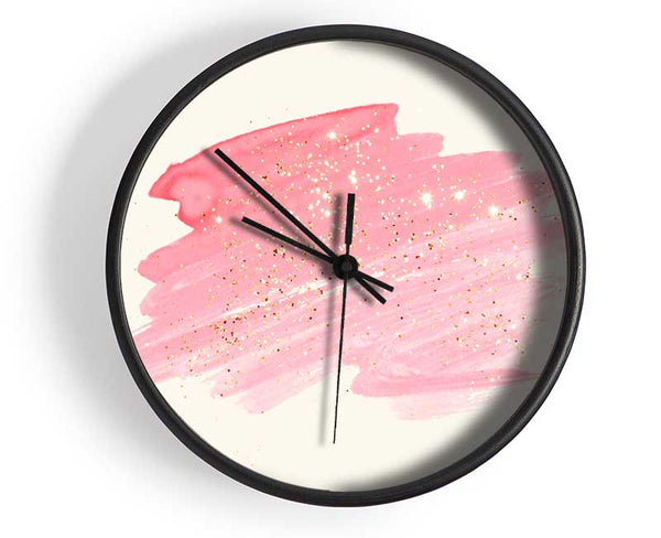 Pink Scribble Clock - Wallart-Direct UK