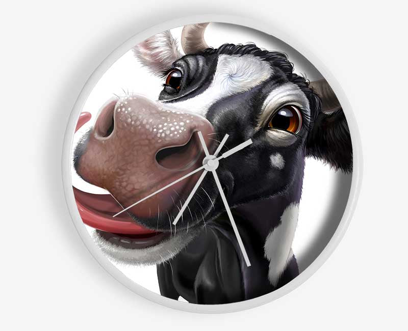 The Big Cow Lick Clock - Wallart-Direct UK