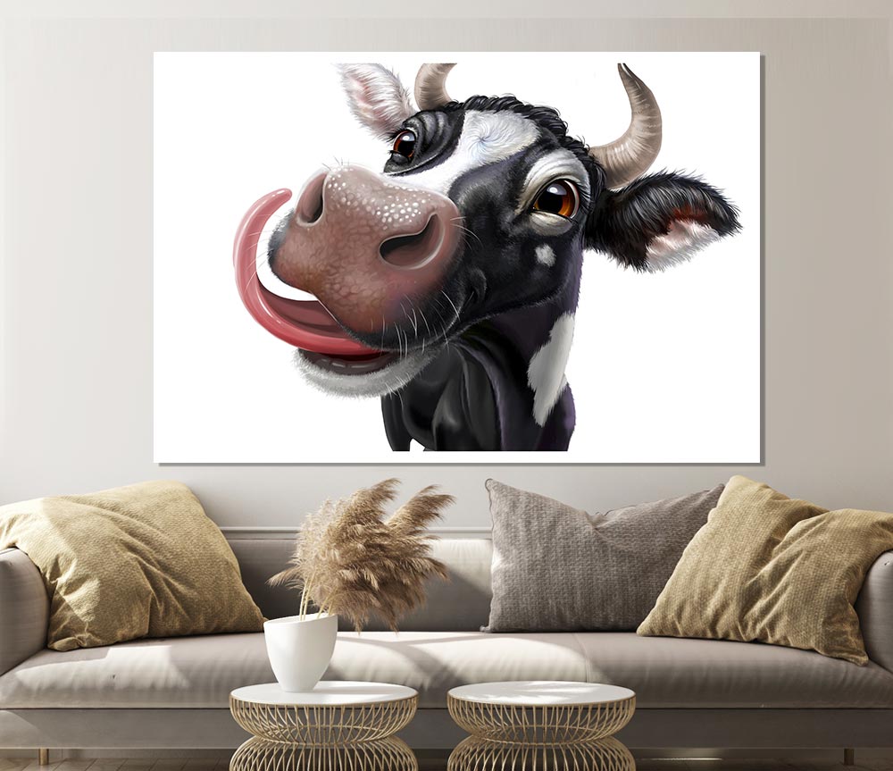 The Big Cow Lick Print Poster Wall Art