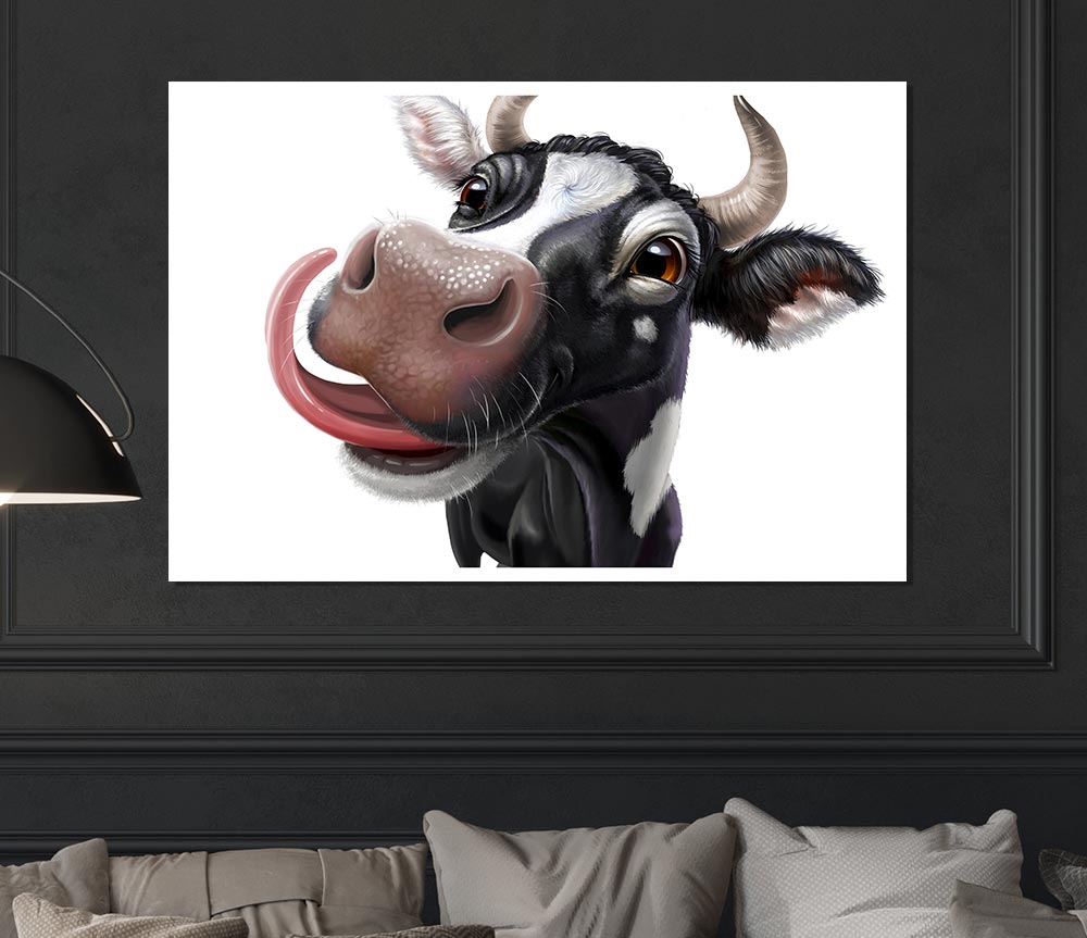 The Big Cow Lick Print Poster Wall Art