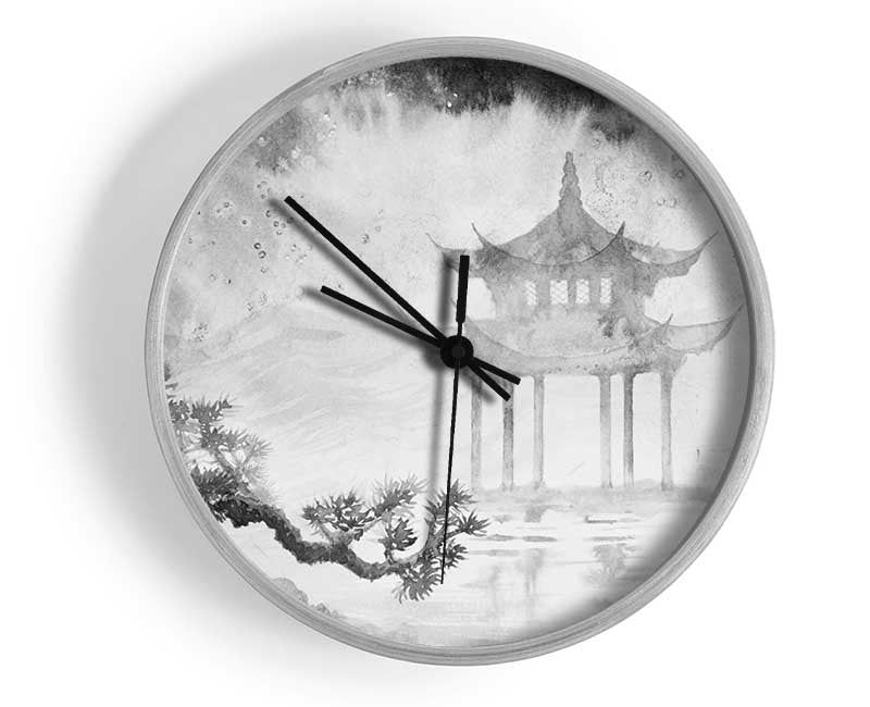 Japanese Architecture Clock - Wallart-Direct UK