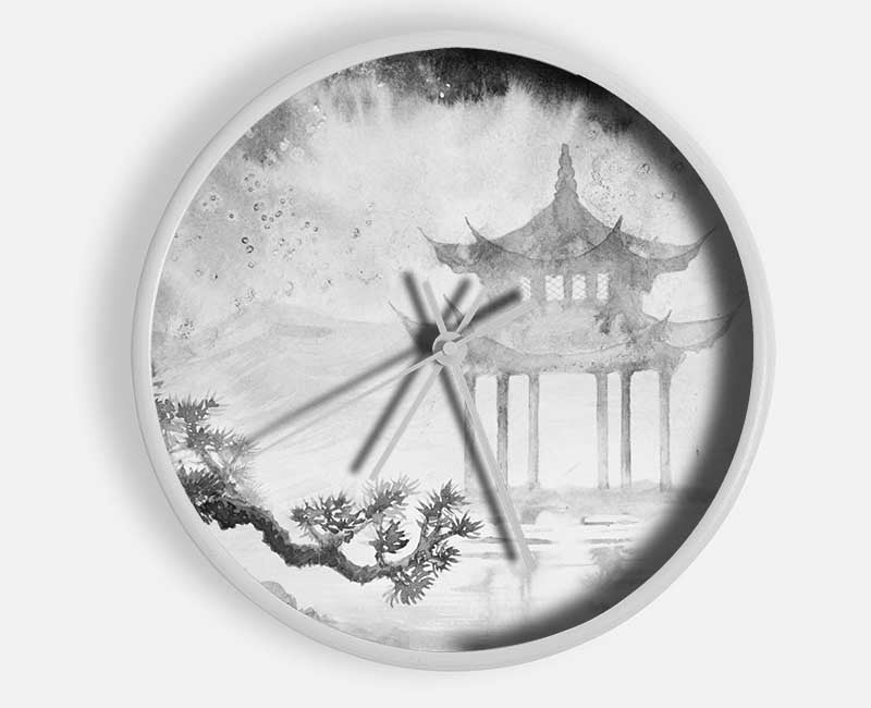 Japanese Architecture Clock - Wallart-Direct UK