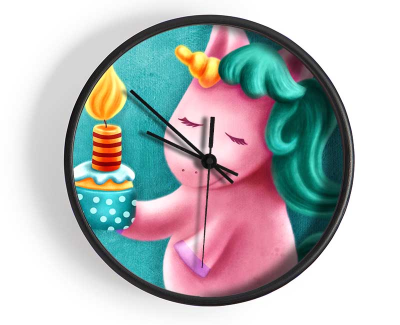 Birthday Cake Unicorn Clock - Wallart-Direct UK