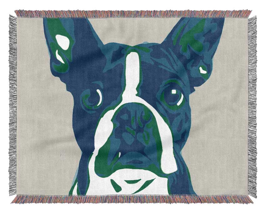 The French Bulldog Pop Art Woven Blanket