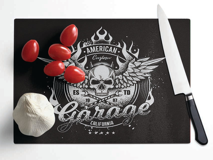 American Custom Garage Glass Chopping Board