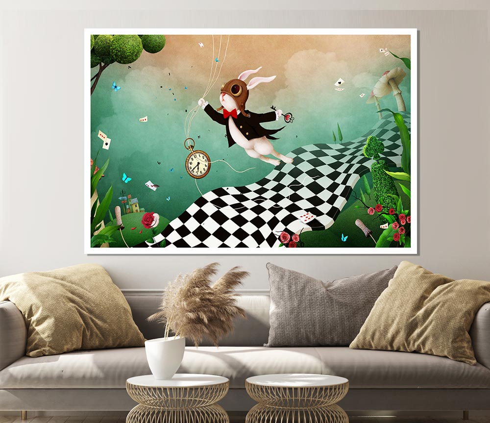 Alice In Wonderland Out Of Time Print Poster Wall Art